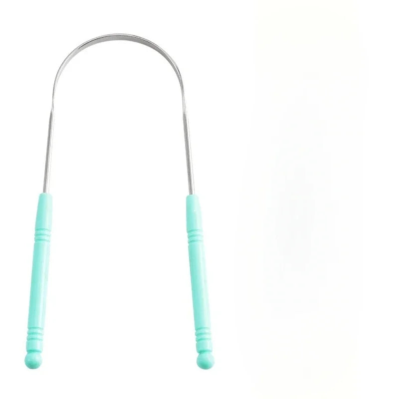 YJYIBEI Tongue Scraper - Metal Hygiene | Stainless Steel oral care tools with colorful handles and storage case. Ideal for daily tongue cleaning.