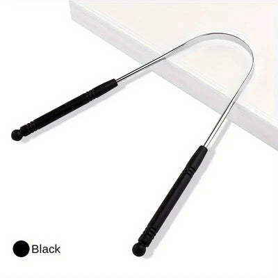 YJYIBEI Tongue Scraper - Metal Hygiene | Stainless Steel oral care tools with colorful handles and storage case. Ideal for daily tongue cleaning.