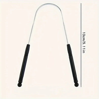 YJYIBEI Tongue Scraper - Metal Hygiene | Stainless Steel oral care tools with colorful handles and storage case. Ideal for daily tongue cleaning.